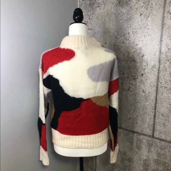 🆕 Cocogio Italy Alpaca Blend Sweater Multicolor - Picture 2 of 5